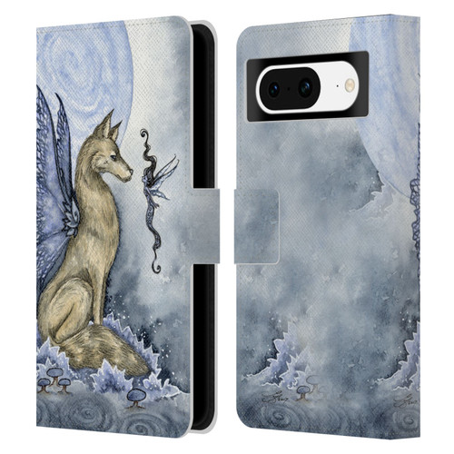 Amy Brown Folklore Wolf Moon Leather Book Wallet Case Cover For Google Pixel 8