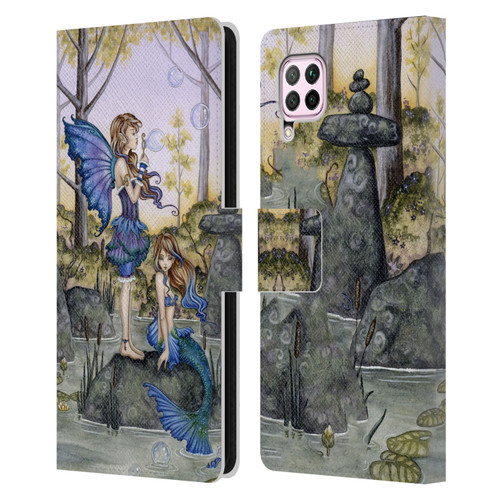 Amy Brown Folklore Cousins Leather Book Wallet Case Cover For Huawei Nova 6 SE / P40 Lite