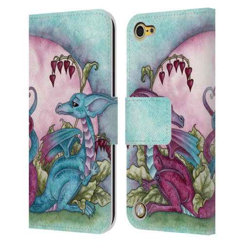 Amy Brown Folklore Love Dragons Leather Book Wallet Case Cover For Apple iPod Touch 5G 5th Gen