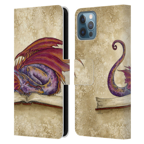 Amy Brown Folklore Bookworm 2 Leather Book Wallet Case Cover For Apple iPhone 12 / iPhone 12 Pro