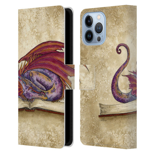 Amy Brown Folklore Bookworm 2 Leather Book Wallet Case Cover For Apple iPhone 13 Pro Max