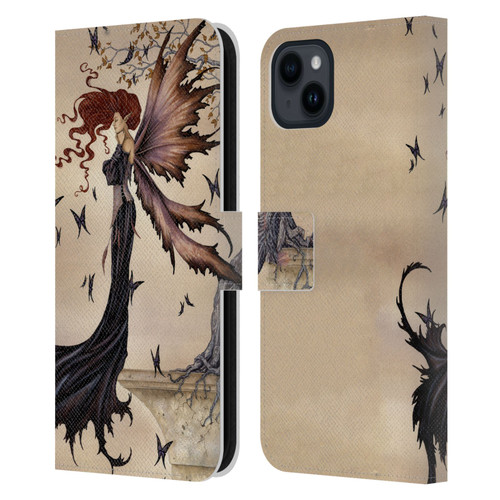 Amy Brown Folklore Mystique Leather Book Wallet Case Cover For Apple iPhone 15 Plus