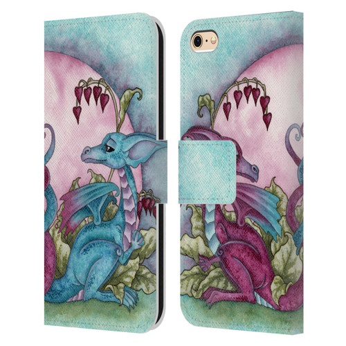 Amy Brown Folklore Love Dragons Leather Book Wallet Case Cover For Apple iPhone 6 / iPhone 6s