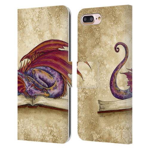 Amy Brown Folklore Bookworm 2 Leather Book Wallet Case Cover For Apple iPhone 7 Plus / iPhone 8 Plus