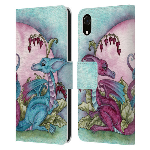 Amy Brown Folklore Love Dragons Leather Book Wallet Case Cover For Apple iPhone XR