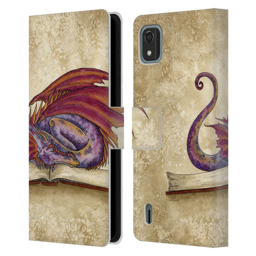 Amy Brown Folklore Bookworm 2 Leather Book Wallet Case Cover For Nokia C2 2nd Edition