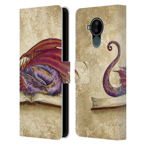 Amy Brown Folklore Bookworm 2 Leather Book Wallet Case Cover For Nokia C30