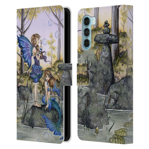 Amy Brown Folklore Cousins Leather Book Wallet Case Cover For Motorola Edge S30 / Moto G200 5G