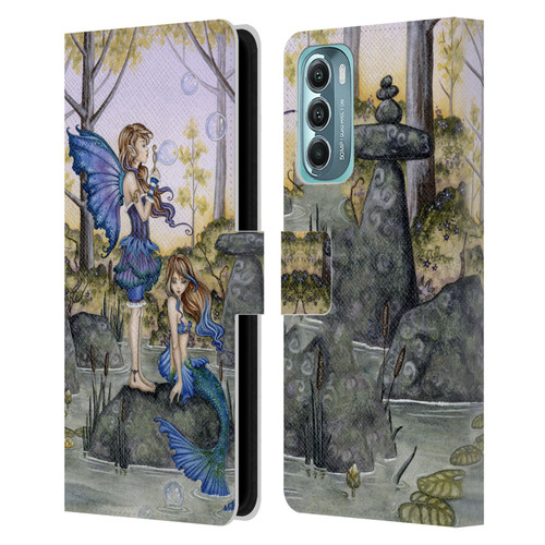 Amy Brown Folklore Cousins Leather Book Wallet Case Cover For Motorola Moto G Stylus 5G (2022)