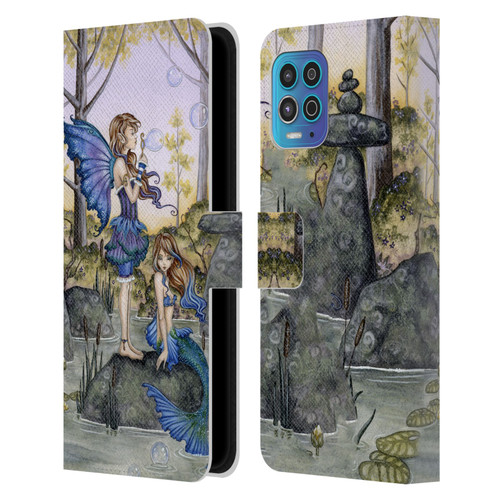 Amy Brown Folklore Cousins Leather Book Wallet Case Cover For Motorola Moto G100