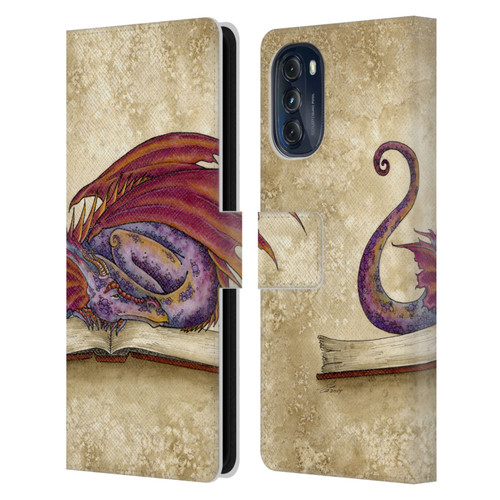 Amy Brown Folklore Bookworm 2 Leather Book Wallet Case Cover For Motorola Moto G (2022)