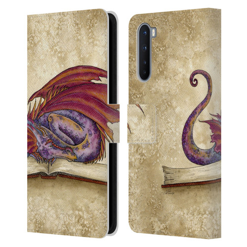 Amy Brown Folklore Bookworm 2 Leather Book Wallet Case Cover For OnePlus Nord 5G