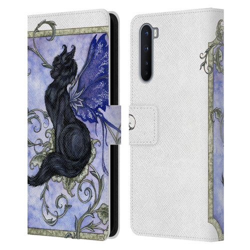 Amy Brown Folklore Fairy Cat Leather Book Wallet Case Cover For OnePlus Nord 5G