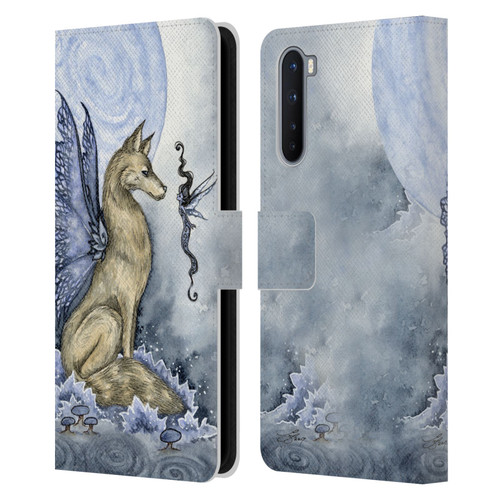 Amy Brown Folklore Wolf Moon Leather Book Wallet Case Cover For OnePlus Nord 5G