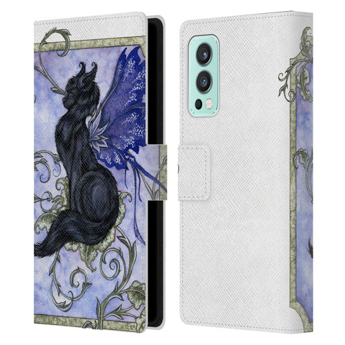 Amy Brown Folklore Fairy Cat Leather Book Wallet Case Cover For OnePlus Nord 2 5G