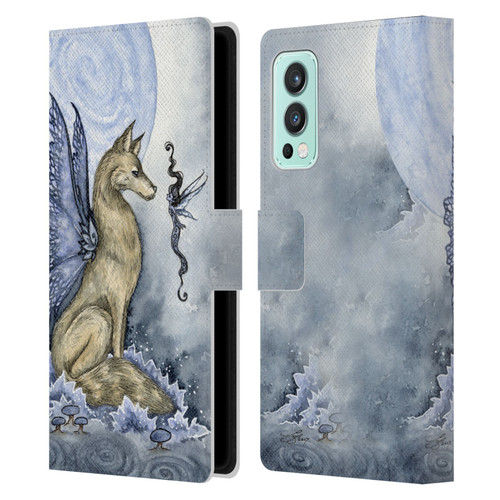 Amy Brown Folklore Wolf Moon Leather Book Wallet Case Cover For OnePlus Nord 2 5G