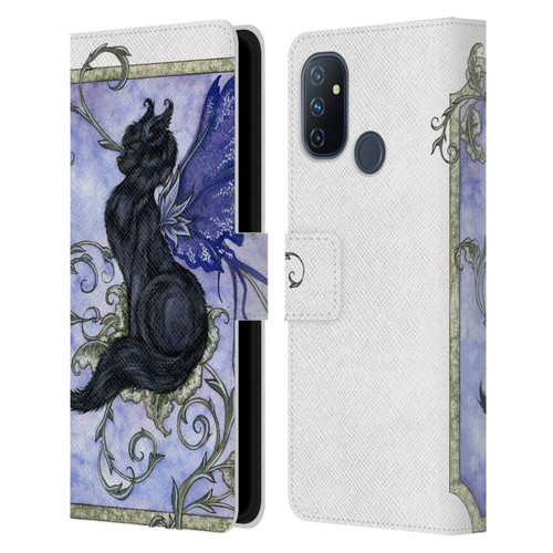 Amy Brown Folklore Fairy Cat Leather Book Wallet Case Cover For OnePlus Nord N100