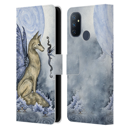 Amy Brown Folklore Wolf Moon Leather Book Wallet Case Cover For OnePlus Nord N100