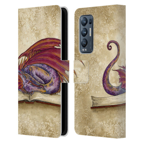 Amy Brown Folklore Bookworm 2 Leather Book Wallet Case Cover For OPPO Find X3 Neo / Reno5 Pro+ 5G