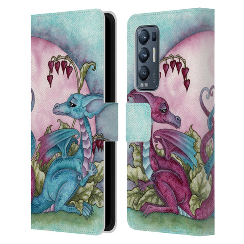 Amy Brown Folklore Love Dragons Leather Book Wallet Case Cover For OPPO Find X3 Neo / Reno5 Pro+ 5G