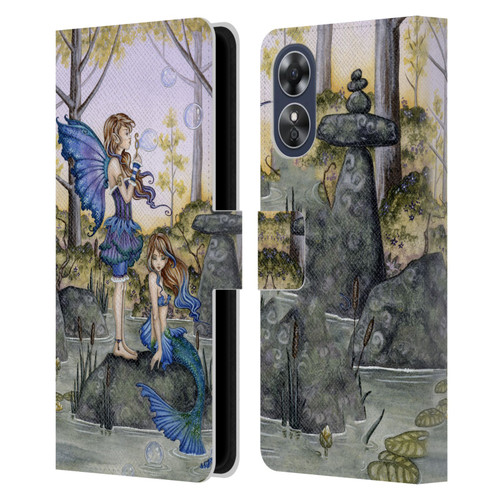 Amy Brown Folklore Cousins Leather Book Wallet Case Cover For OPPO A17