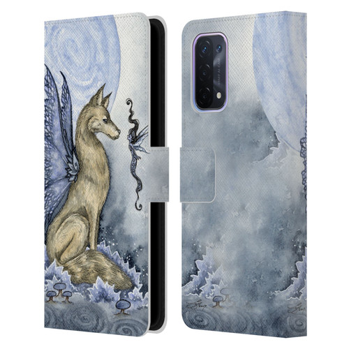 Amy Brown Folklore Wolf Moon Leather Book Wallet Case Cover For OPPO A54 5G