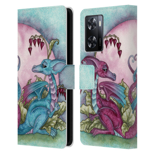 Amy Brown Folklore Love Dragons Leather Book Wallet Case Cover For OPPO A57s