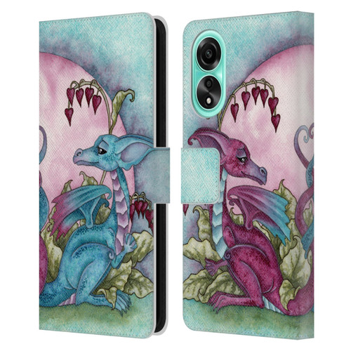 Amy Brown Folklore Love Dragons Leather Book Wallet Case Cover For OPPO A78 4G