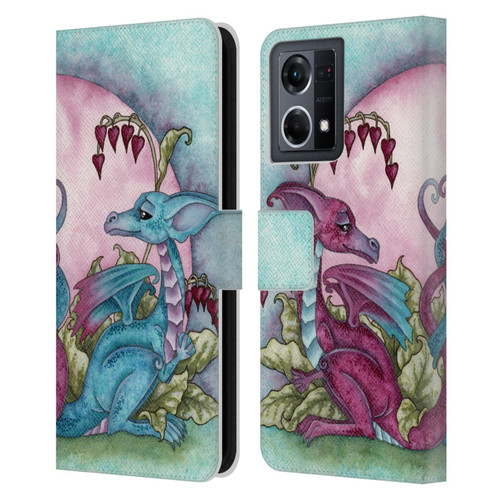 Amy Brown Folklore Love Dragons Leather Book Wallet Case Cover For OPPO Reno8 4G