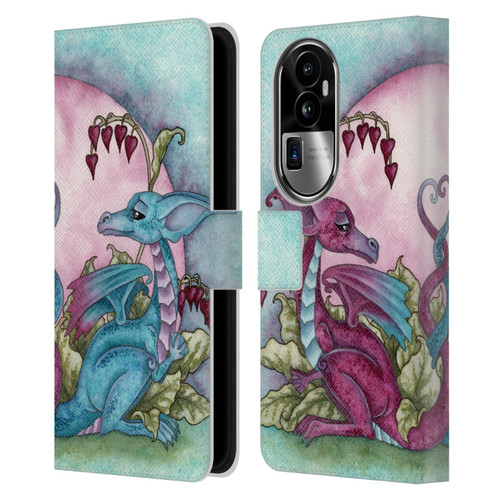 Amy Brown Folklore Love Dragons Leather Book Wallet Case Cover For OPPO Reno10 Pro+