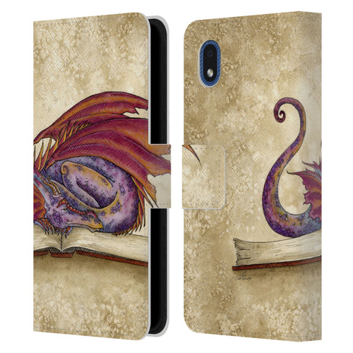 Amy Brown Folklore Bookworm 2 Leather Book Wallet Case Cover For Samsung Galaxy A01 Core (2020)