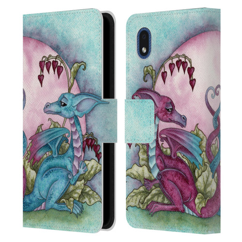 Amy Brown Folklore Love Dragons Leather Book Wallet Case Cover For Samsung Galaxy A01 Core (2020)