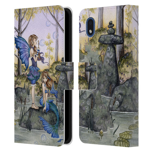 Amy Brown Folklore Cousins Leather Book Wallet Case Cover For Samsung Galaxy A01 Core (2020)