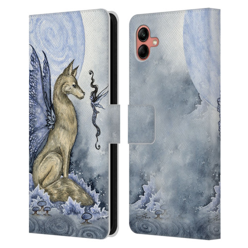 Amy Brown Folklore Wolf Moon Leather Book Wallet Case Cover For Samsung Galaxy A04 (2022)