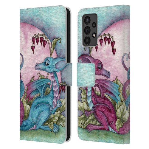 Amy Brown Folklore Love Dragons Leather Book Wallet Case Cover For Samsung Galaxy A13 (2022)