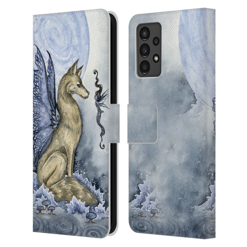 Amy Brown Folklore Wolf Moon Leather Book Wallet Case Cover For Samsung Galaxy A13 (2022)