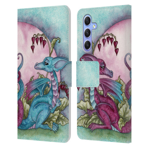 Amy Brown Folklore Love Dragons Leather Book Wallet Case Cover For Samsung Galaxy A34 5G