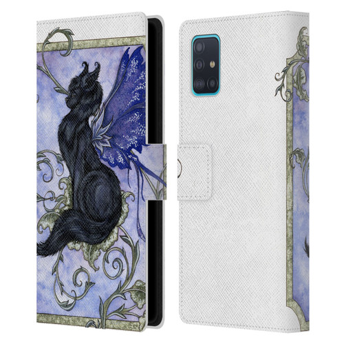 Amy Brown Folklore Fairy Cat Leather Book Wallet Case Cover For Samsung Galaxy A51 (2019)