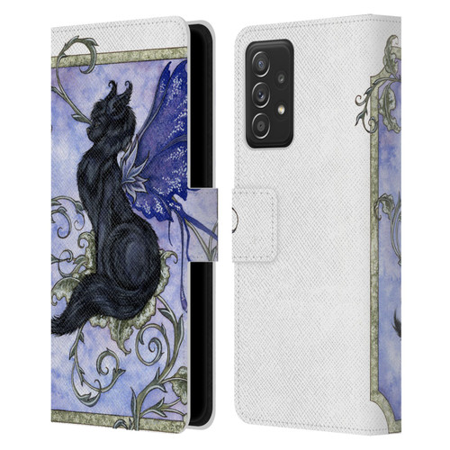 Amy Brown Folklore Fairy Cat Leather Book Wallet Case Cover For Samsung Galaxy A52 / A52s / 5G (2021)