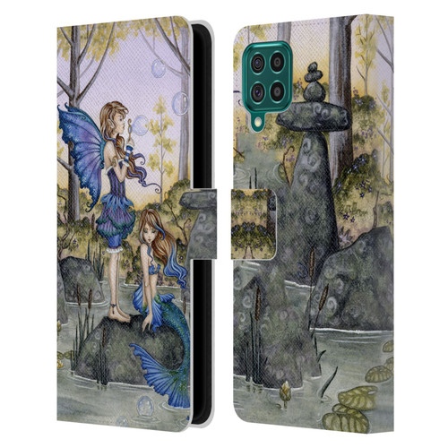 Amy Brown Folklore Cousins Leather Book Wallet Case Cover For Samsung Galaxy F62 (2021)