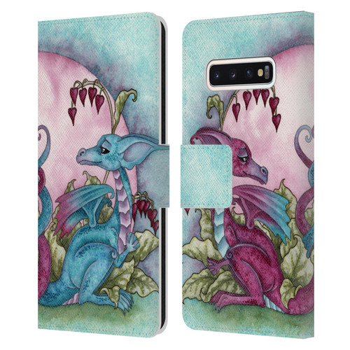 Amy Brown Folklore Love Dragons Leather Book Wallet Case Cover For Samsung Galaxy S10