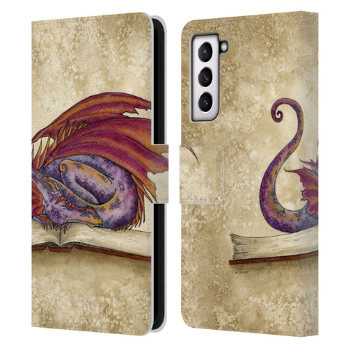 Amy Brown Folklore Bookworm 2 Leather Book Wallet Case Cover For Samsung Galaxy S21 FE 5G