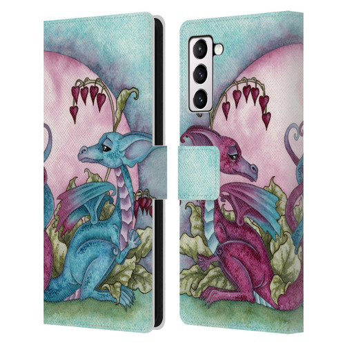 Amy Brown Folklore Love Dragons Leather Book Wallet Case Cover For Samsung Galaxy S21+ 5G