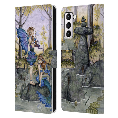 Amy Brown Folklore Cousins Leather Book Wallet Case Cover For Samsung Galaxy S21+ 5G