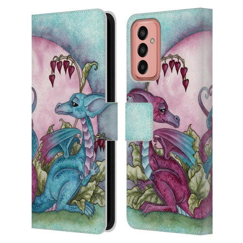 Amy Brown Folklore Love Dragons Leather Book Wallet Case Cover For Samsung Galaxy M13 (2022)