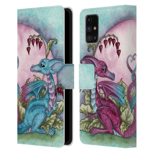 Amy Brown Folklore Love Dragons Leather Book Wallet Case Cover For Samsung Galaxy M31s (2020)