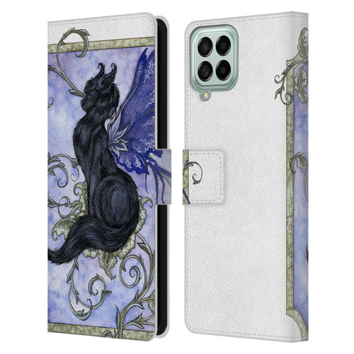 Amy Brown Folklore Fairy Cat Leather Book Wallet Case Cover For Samsung Galaxy M33 (2022)