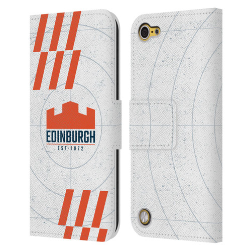 Edinburgh Rugby Logo Art White Leather Book Wallet Case Cover For Apple iPod Touch 5G 5th Gen