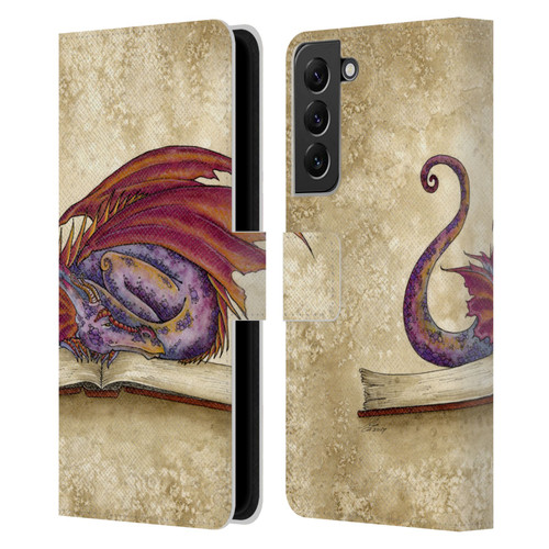 Amy Brown Folklore Bookworm 2 Leather Book Wallet Case Cover For Samsung Galaxy S22+ 5G