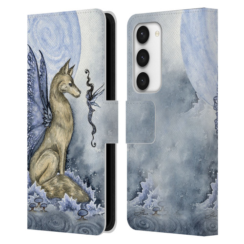 Amy Brown Folklore Wolf Moon Leather Book Wallet Case Cover For Samsung Galaxy S23 5G